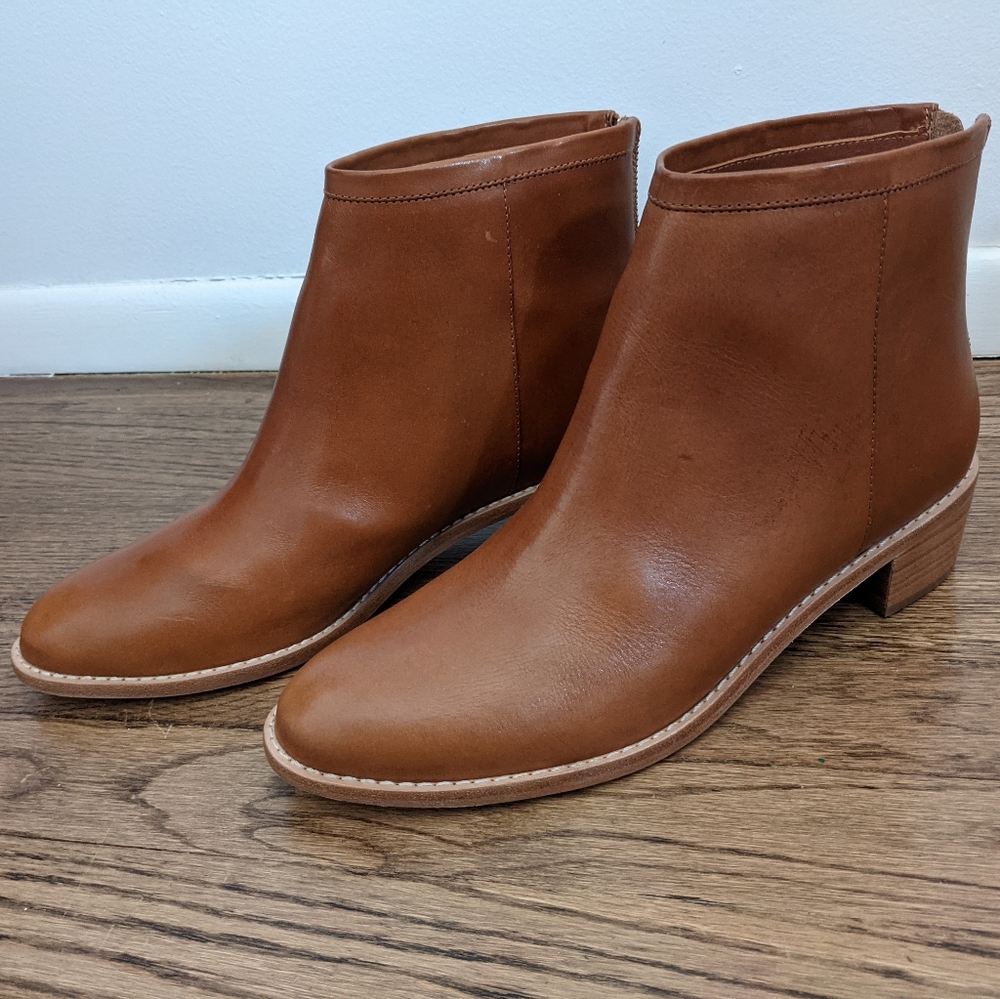 BNIB Loeffler Randall Felix booties cognac 11
